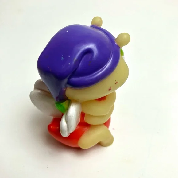 Vintage 80s Playskool Glo Friends Glow in the Dark Finger Puppet Purple Hat - Picture 9 of 12